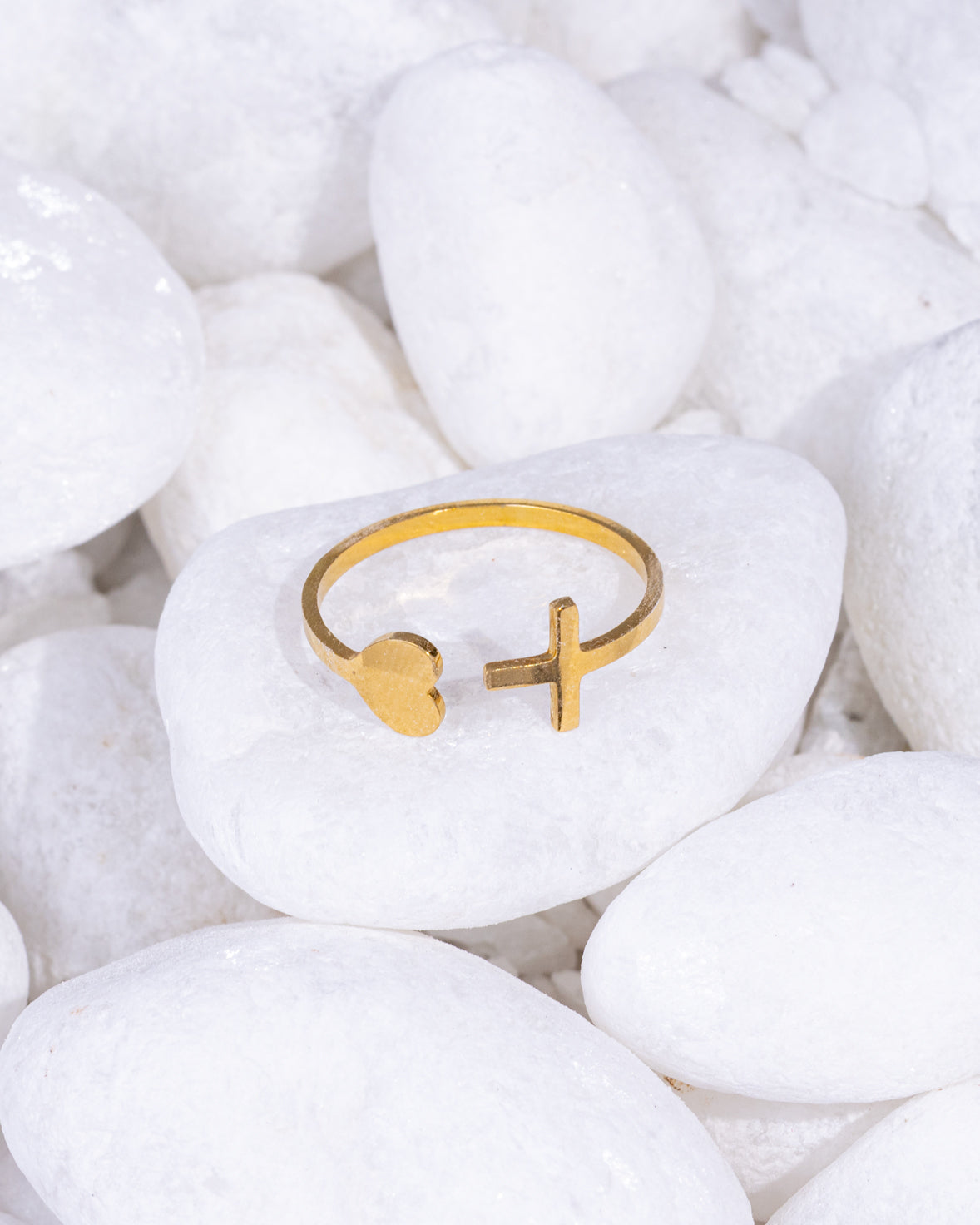 Cross Heart Ring