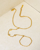 Stoned Hand Chain Bracelet