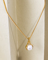 Classic Pearl Charm Necklace