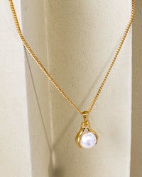 Classic Pearl Charm Necklace
