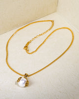 Classic Pearl Charm Necklace
