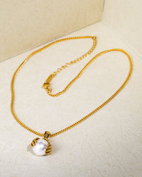 Classic Pearl Charm Necklace