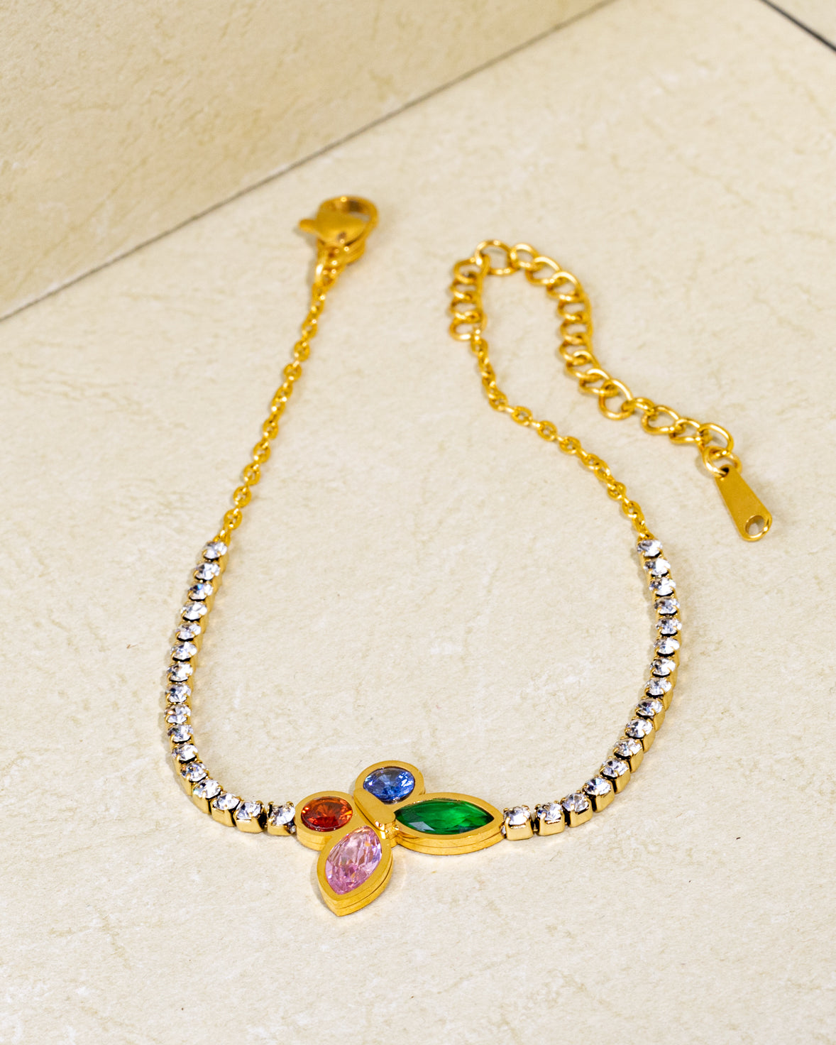 Butterfly Cubic Zirconia Bracelet