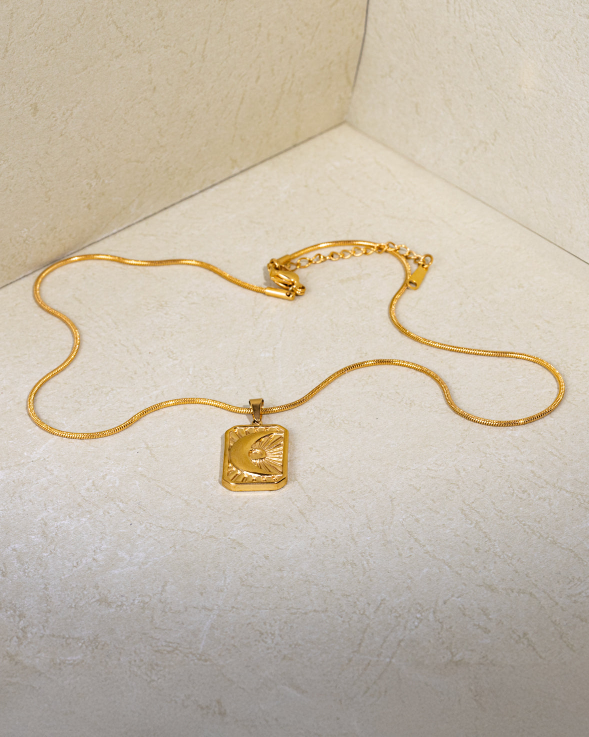 Classic Moon-Stone Necklace
