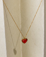 Red Heart Charm Necklace