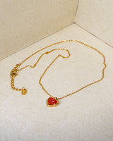 Red Heart Charm Necklace