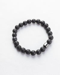 Lava Stone Bead Men Bracelet