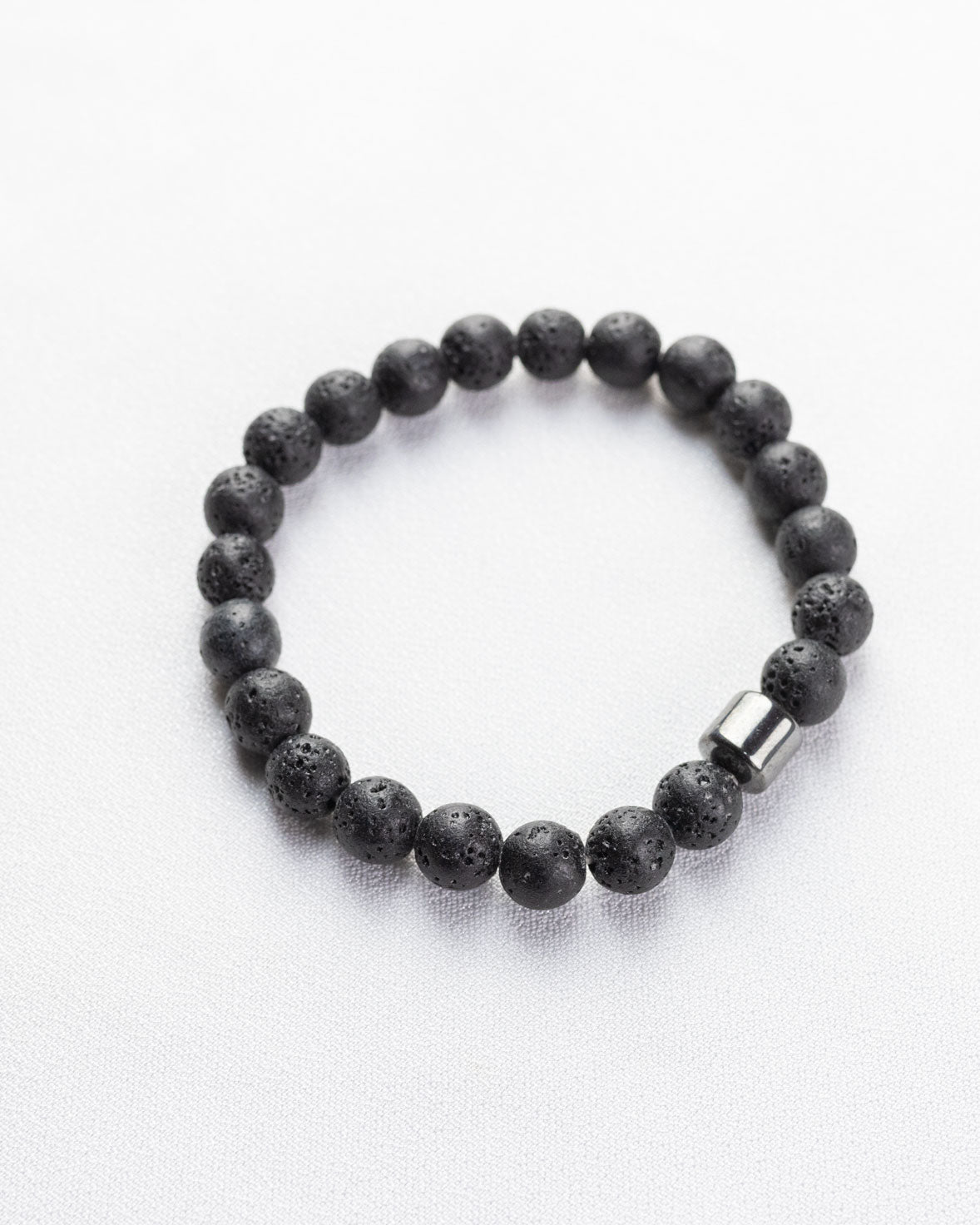 Lava Stone Bead Men Bracelet