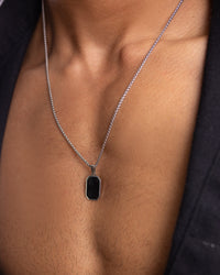Classic Black Pendant Necklace