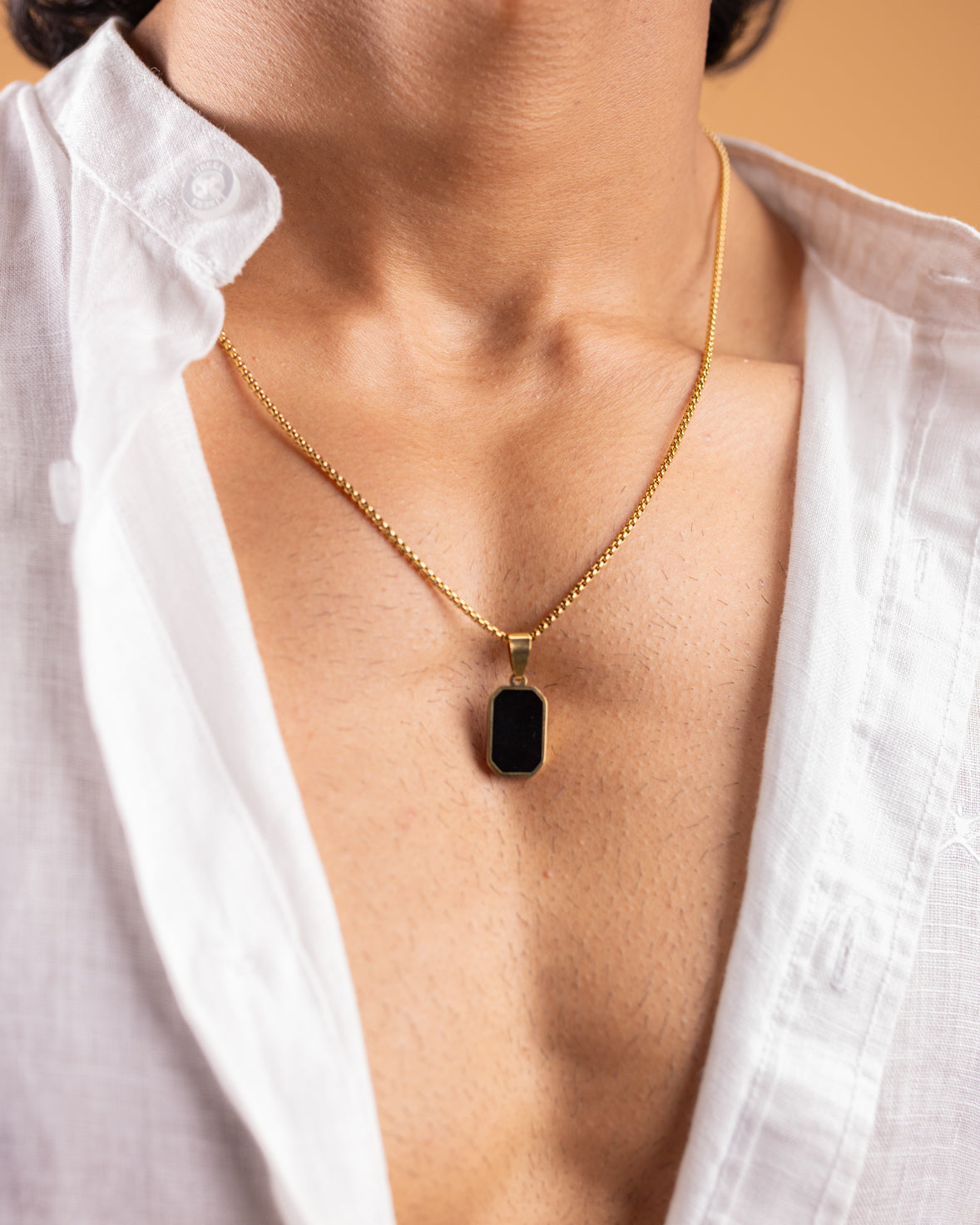 Classic Black Pendant Necklace
