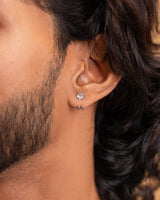 Round Zirconia Claw Earring