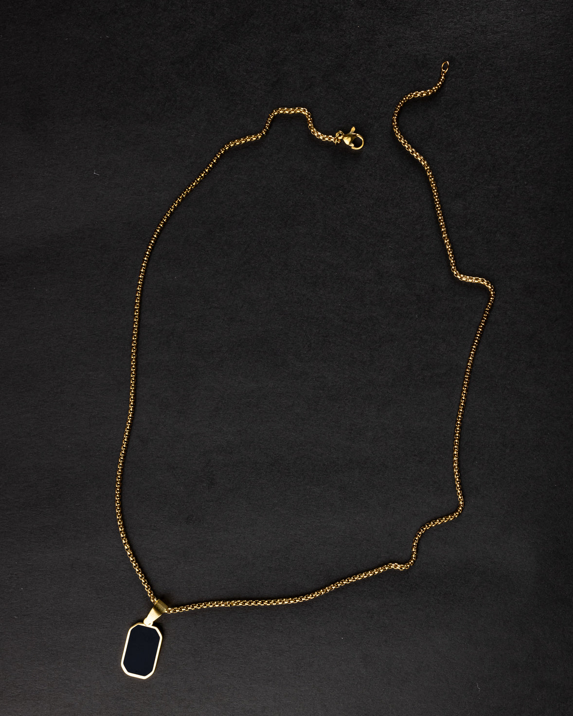 Classic Black Pendant Necklace