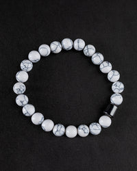 White Stone Beaded Bracelet