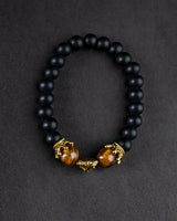 Golden Tiger-Eye Beaded Bracelet