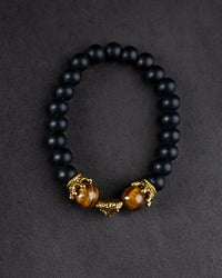 Golden Tiger-Eye Beaded Bracelet