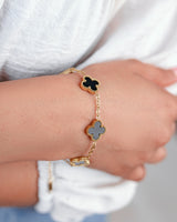 Classic Black Clover Bracelet