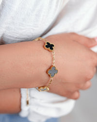 Classic Black Clover Bracelet