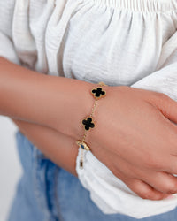 Classic Black Clover Bracelet
