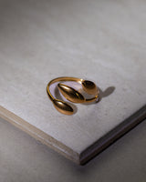 Classic Leaf Charm RIng