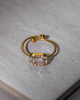 Classic Cubic Stoned Ring