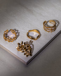 4pcs Classic Decor Ringset