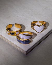 3pcs Classic Charm RIngset