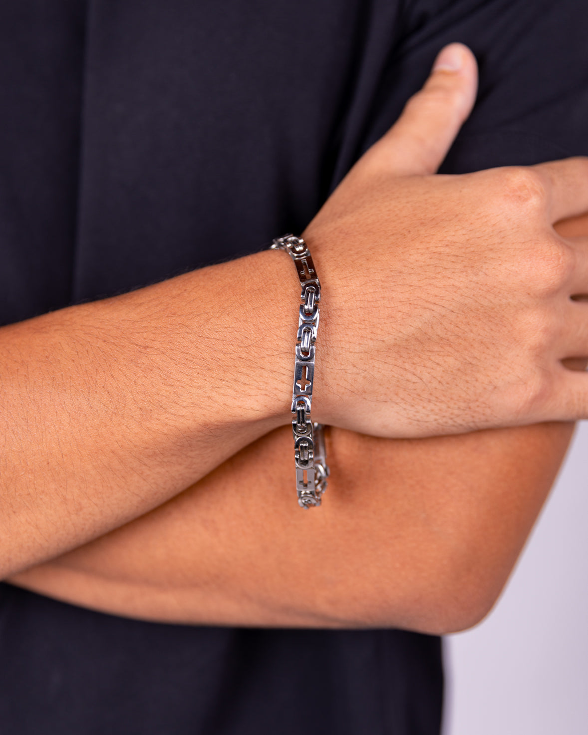 Redefined Cross Charm Bracelet