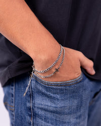 2pcs Cross Layered Bracelet