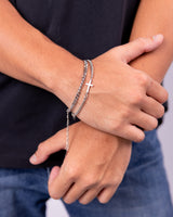2pcs Cross Layered Bracelet