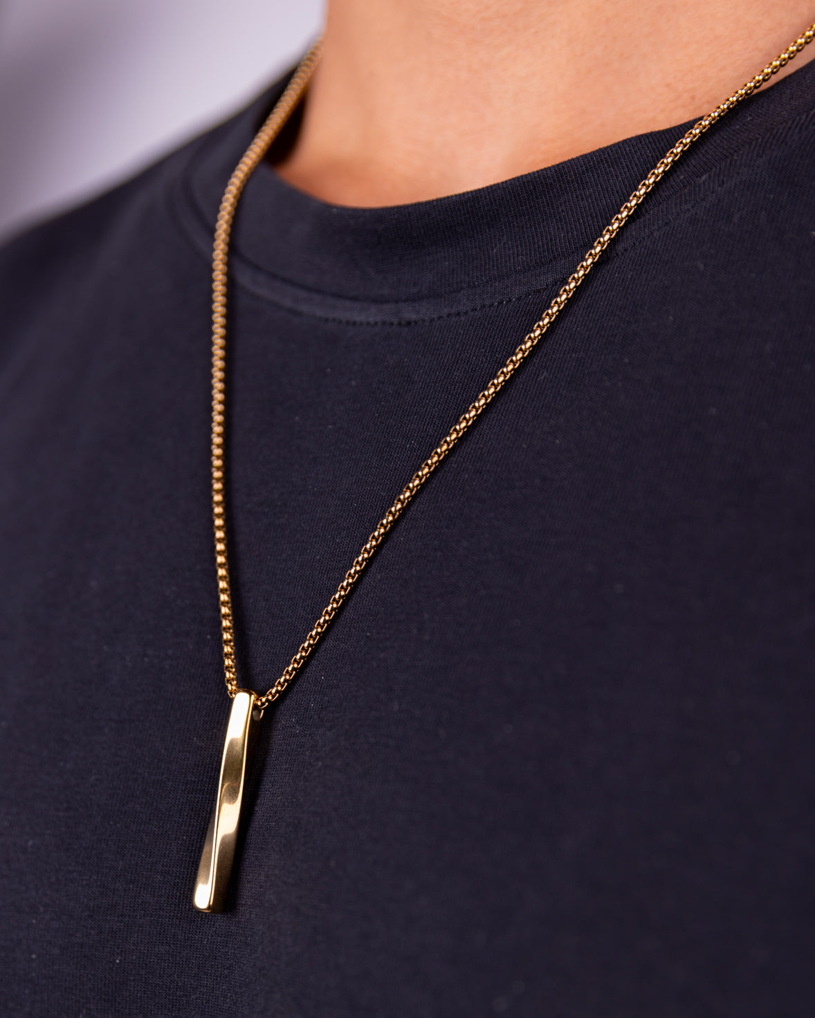 Men's Geometric Pendant Necklace