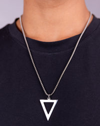 Classic Triangle Pendant Necklace