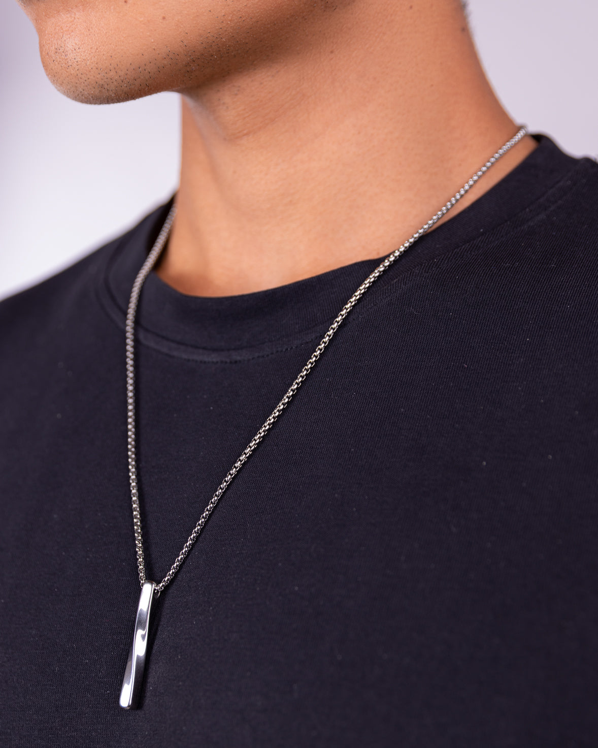 Men's Geometric Pendant Necklace