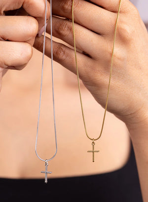 Luxe Minimal Cross Necklace
